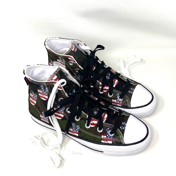 Converse Ctas Pro All Star High Top Green Men’s Canvas Sneakers Size A02413C - Picture 4 of 9